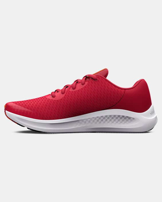 Boys' Grade School UA Charged Pursuit 3 Running Shoes, Red, pdpMainDesktop image number 1